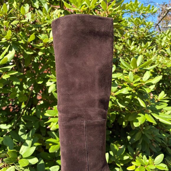 Stuart Weitzman Molten Wedge Boots in Cola Suede - Size 6.5 - Picture 8 of 9